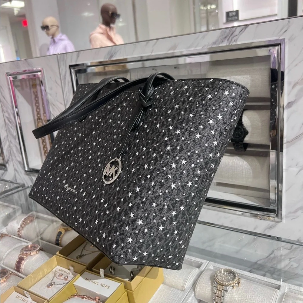 MICHAEL KORS Arden Large Printed Signature Logo Tote Bag - Picture 6 of 11